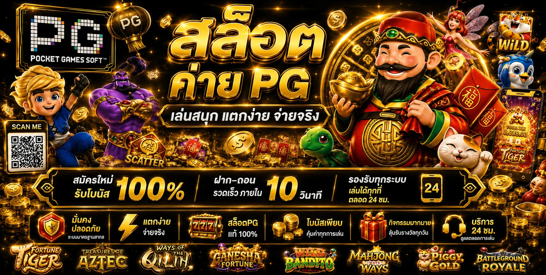 เกมสล็อตและคาสิโนสดยอดนิยมบน B4ALL
